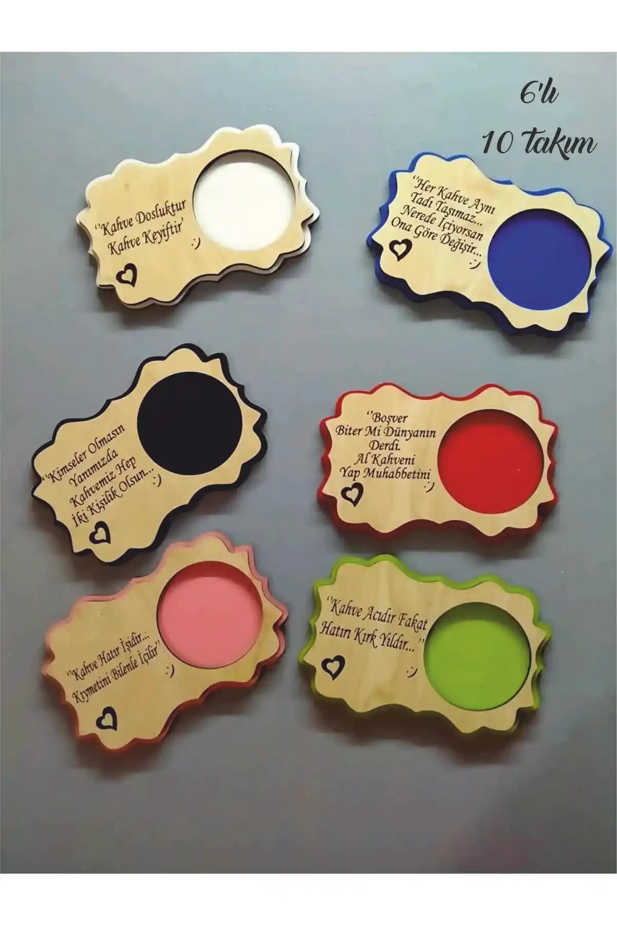 Ahşap Fincan Bardak Altlığı Seti: Modern ve Dayanıklı Masa Aksesuarları