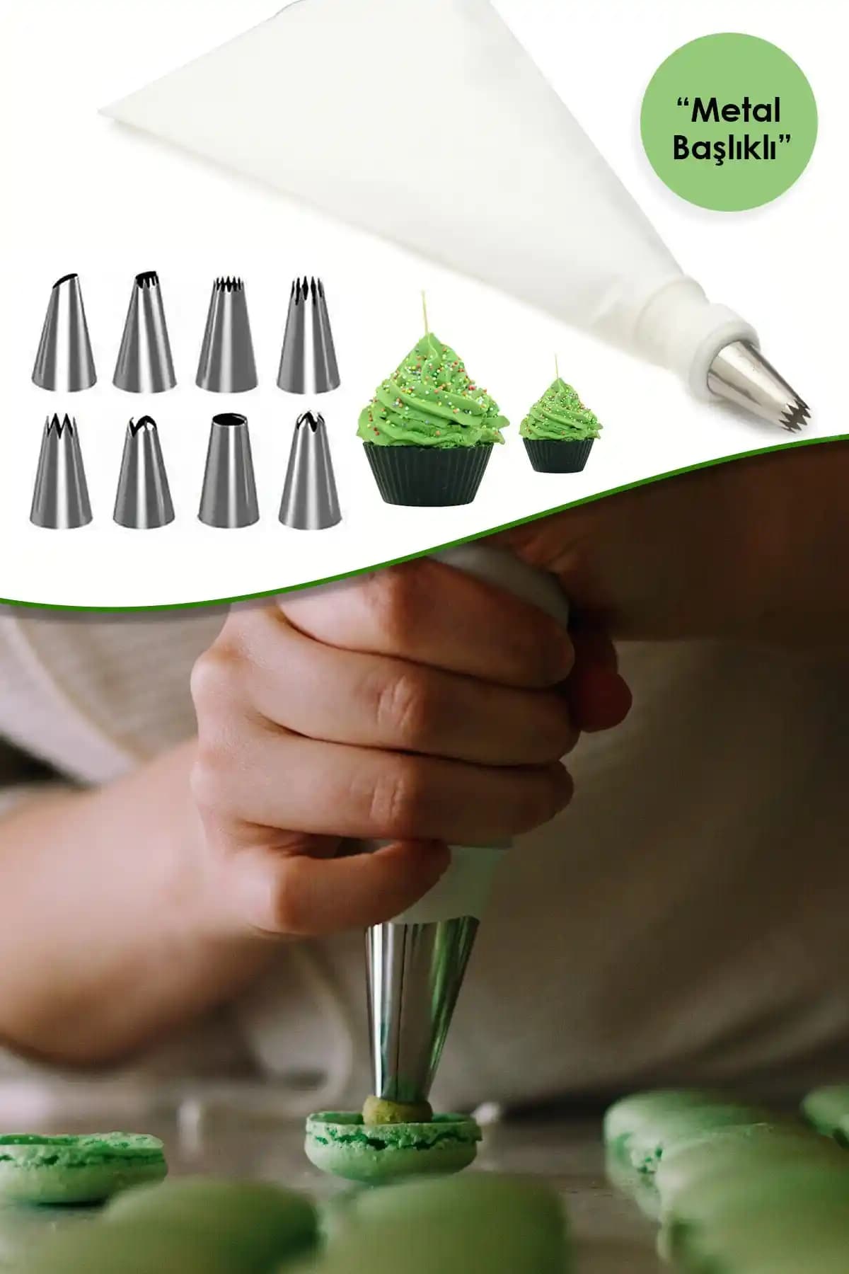 Anadolu Saray Pratik Metal Uçlu Krema Torbası: Profesyonel ve Amatör Kullanım İçin Uygun