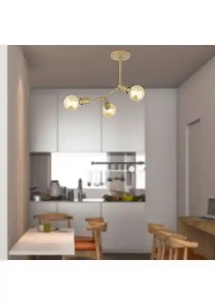 Apliqa Akrobat 3 Lü Modern Genç Odası Mutfak Salon Avizesi Şık ve Fonksiyonel Tasarım