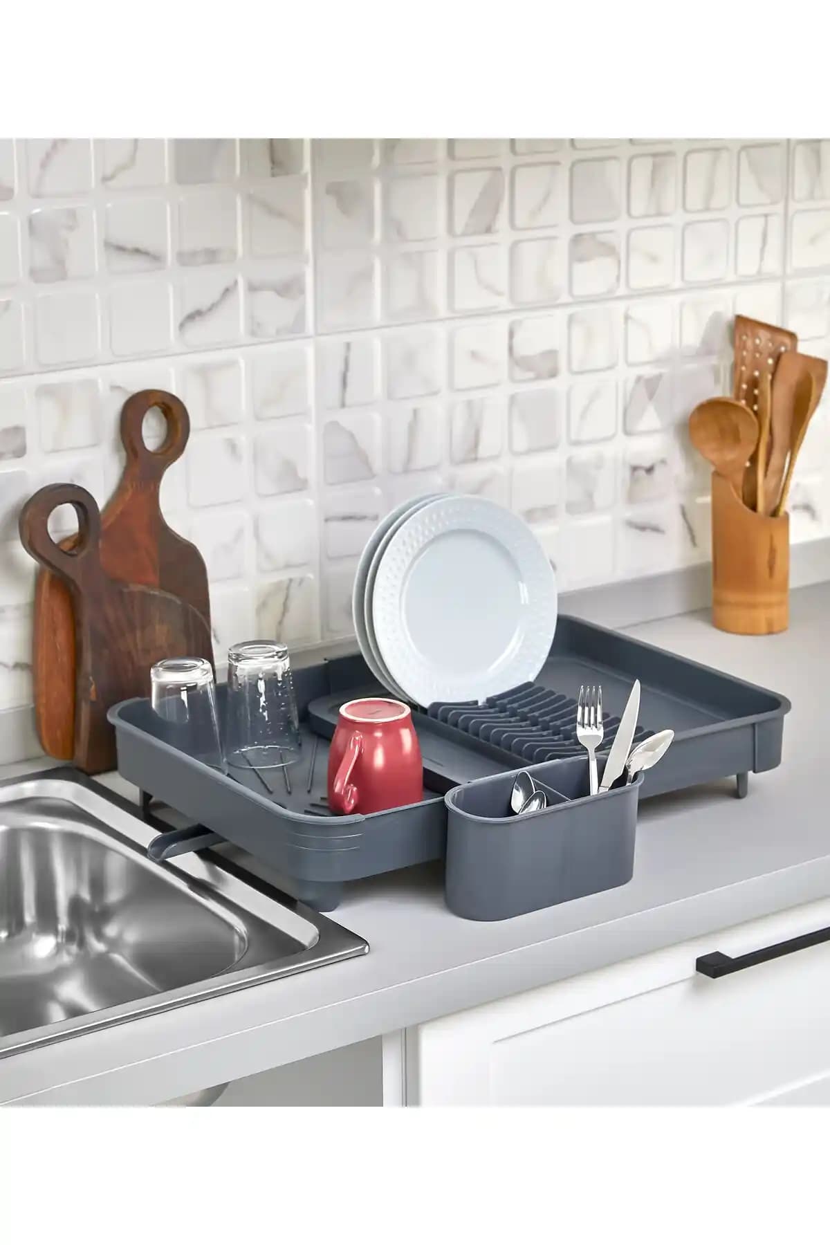 ASlife Açılır Kapanır Sürgülü Bulaşıklık ile Mutfak Alanınızı Optimize Edin