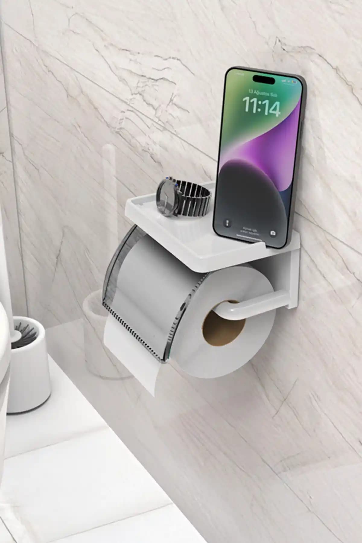 ATA HOME Yapışkanlı Kapaklı Tuvalet Kağıdı Askısı Modern ve Pratik Tasarımıyla Kullanıcıların Beğenisini Kazanıyor