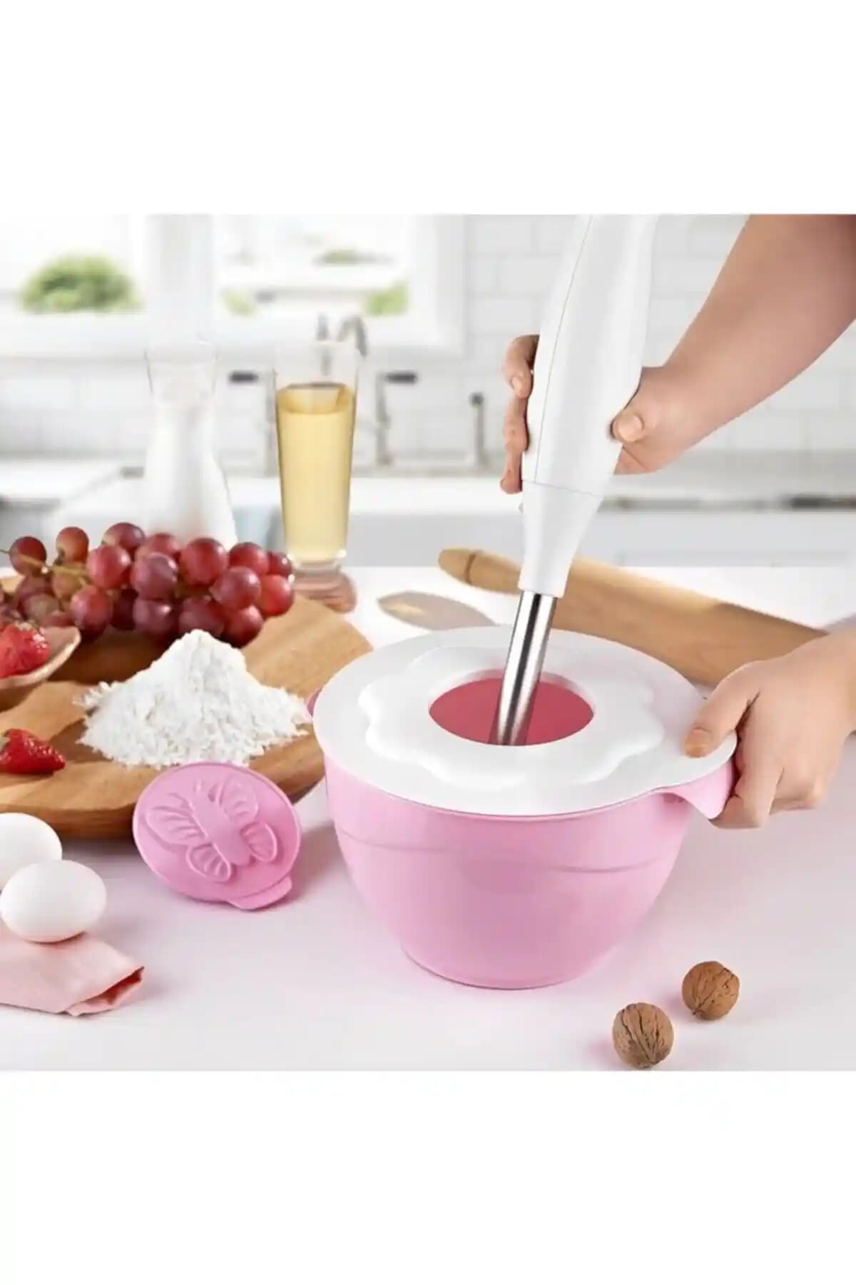Bayev Pembe Hamarat Kapaklı Mikser Kabı İncelemesi ve Kullanım Avantajları