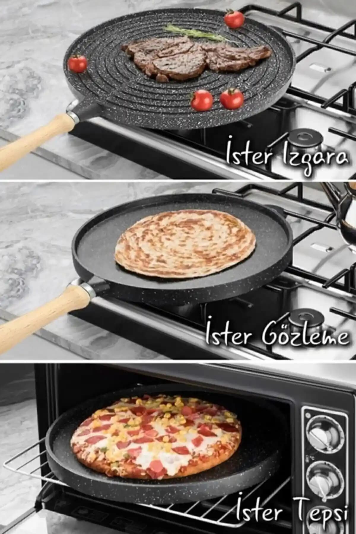 Bedirhan Gerçek Ağır Döküm Granit Çift Taraflı Gözleme ve Et Tavası Özellikleri ve Kullanım İpuçları