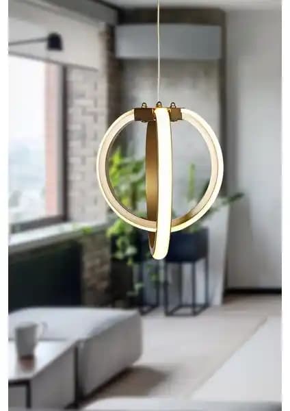 Begüsa Sezen Ledli Tekli Avize: Modern ve Vintage Tarzın Şık Buluşması