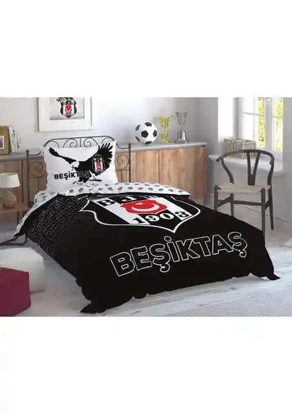 Beşiktaş Marşlı Logo Tasarımlı Tek Kişilik Pamuk Nevresim Takımı Ürün Özellikleri ve Kullanıcı Yorumları
