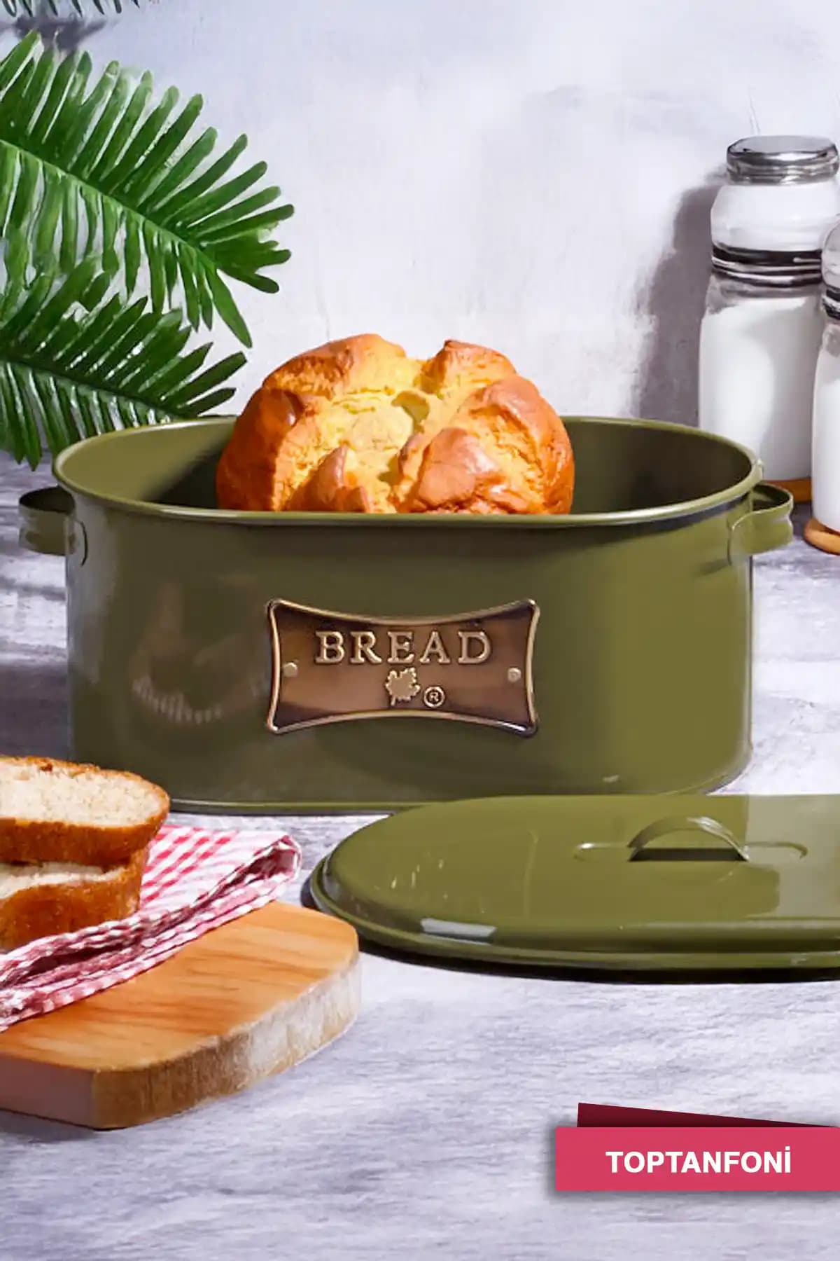 Bestofhome Metal Ekmeklik Retro Tasarım, Dayanıklı ve Estetik Mutfak Aksesuarı