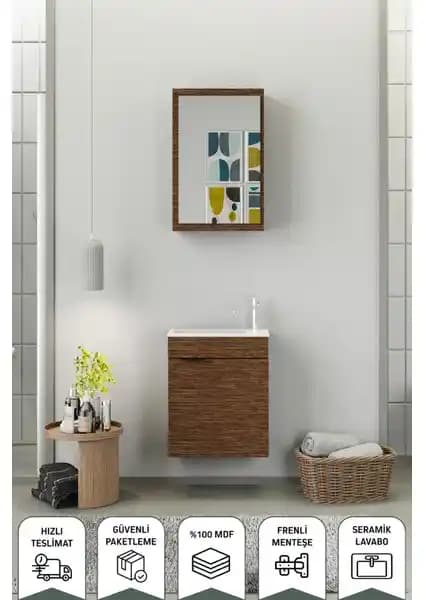 Biani Fix Loft 50 Cm Banyo Dolabı Modern Tasarım ve Fonksiyonellik Sunar