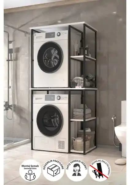 Bofigo Çamaşır ve Kurutma Makinesi Dolabı: Modern ve Dayanıklı Banyo Çözümü