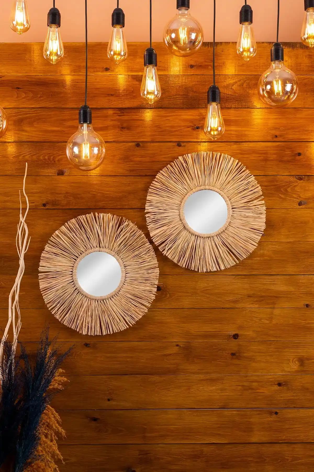 Bohem Tarzını Yansıtan Büyük Boy Rafya Aynalar: Estetik ve Fonksiyonellik Bir Arada