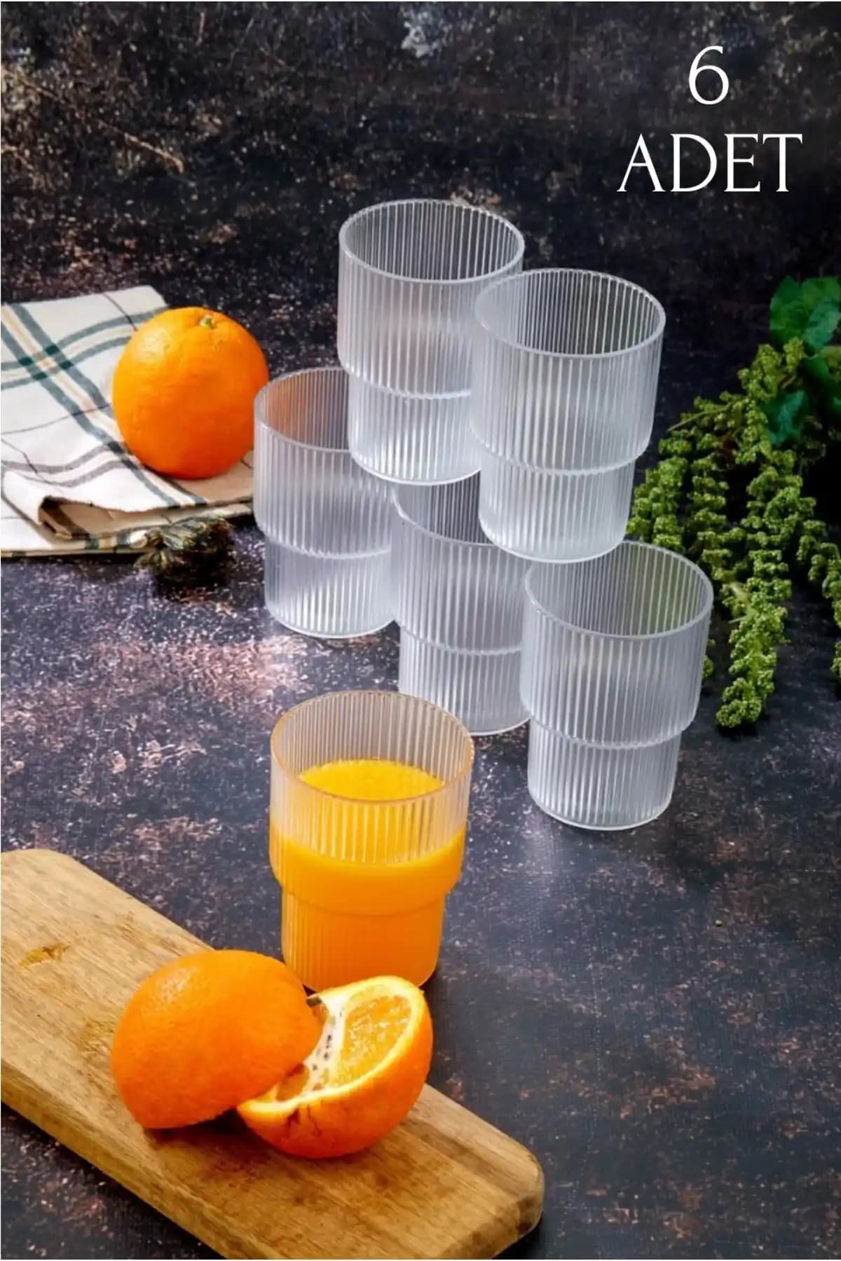 Çavdar Group 6'lı Mika Origami Bardak Seti Şık ve Pratik Kullanım İçin Uygun Bir Seçenek