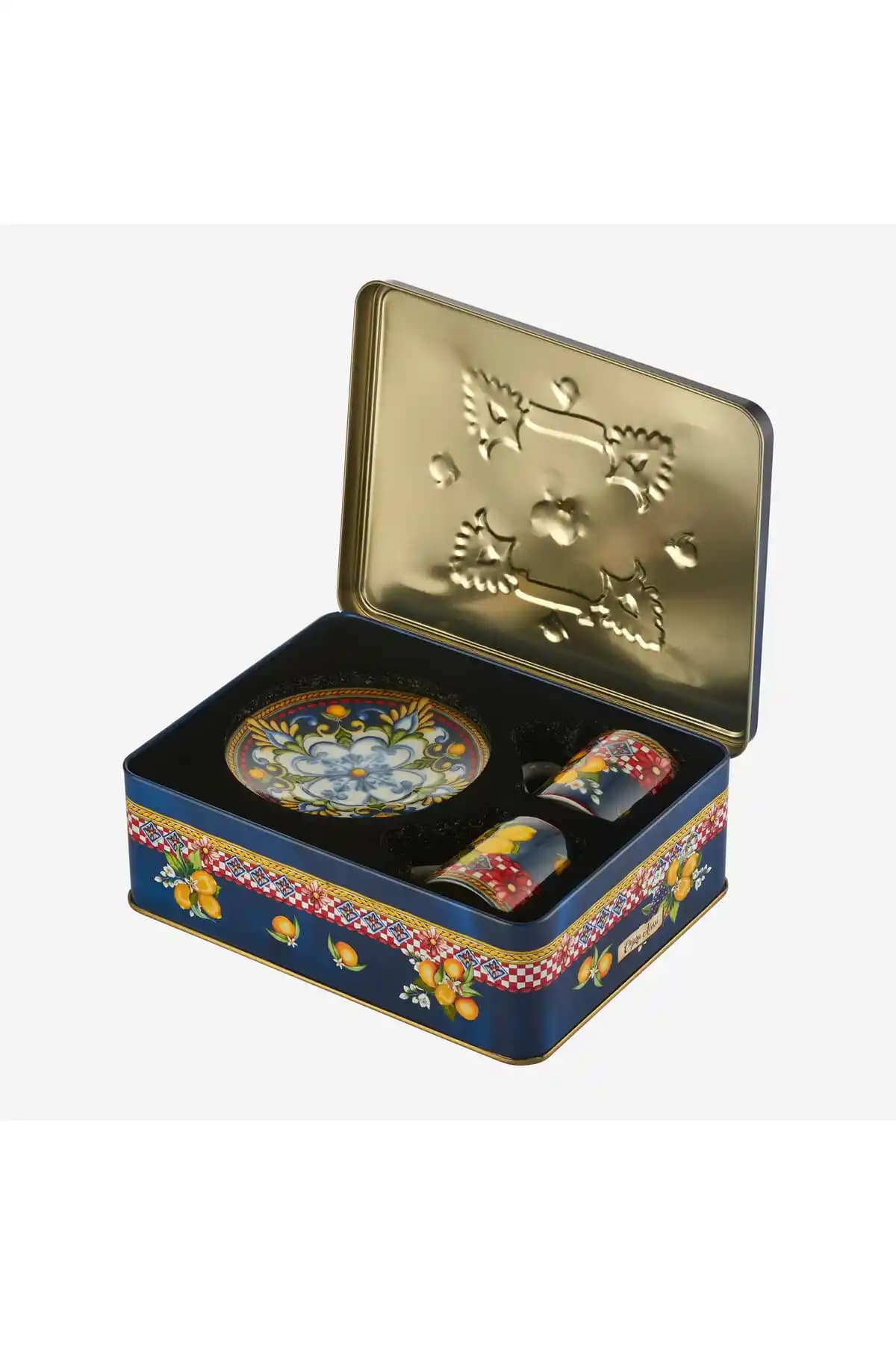 Chiara Alessi Capri Mavi Porselen Kahve Fincan Seti Modern ve Şık Tasarım Özellikleri