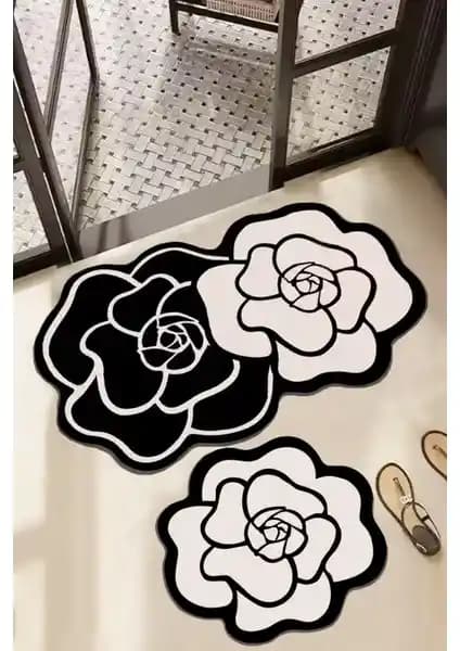 Chilai Home Bungari Rose 2'li Banyo Paspası Seti Güvenlik ve Estetiğin Modern Buluşması