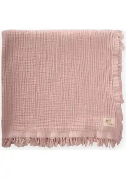 Cigit Dört Kat Püsküllü Battaniye: Doğal Pamuk ve Şık Tasarım ile Konfor Sunar