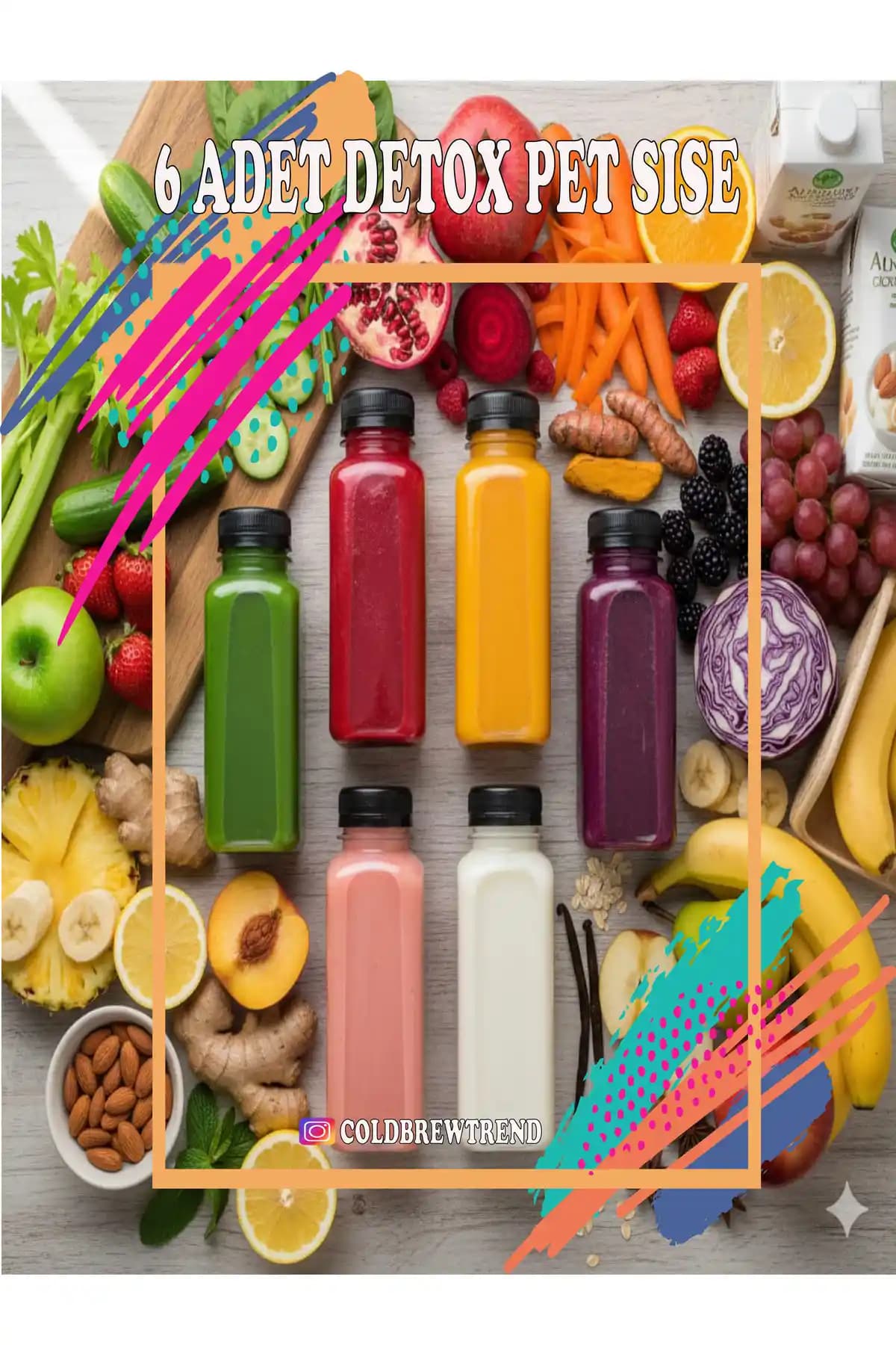 COLDBREWTREND 500 ml Soğuk İçecek Şişesi Sağlıklı ve Pratik Taşıma Çözümü