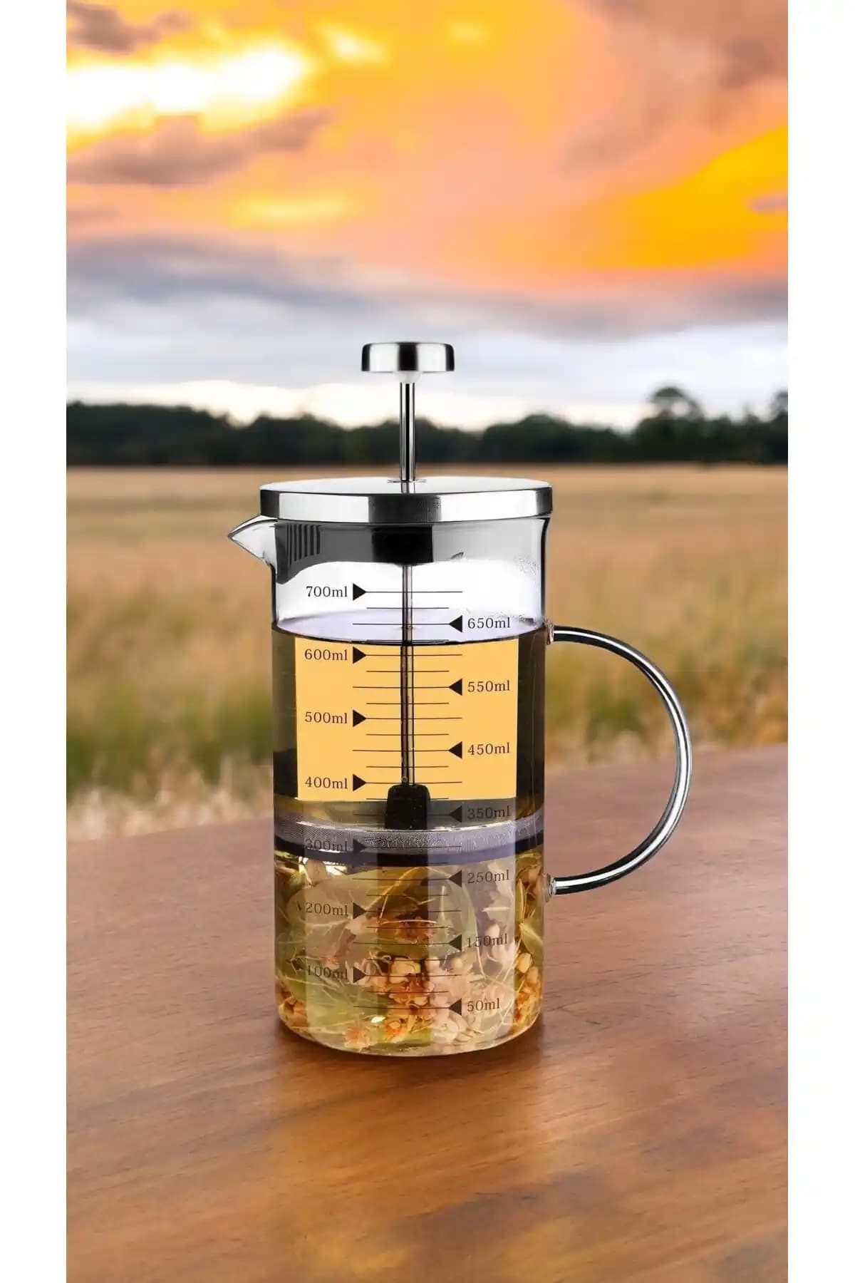 Comprox Cambu 700ml Çok Fonksiyonlu French Press Kahve ve Çay Demleme Cihazı