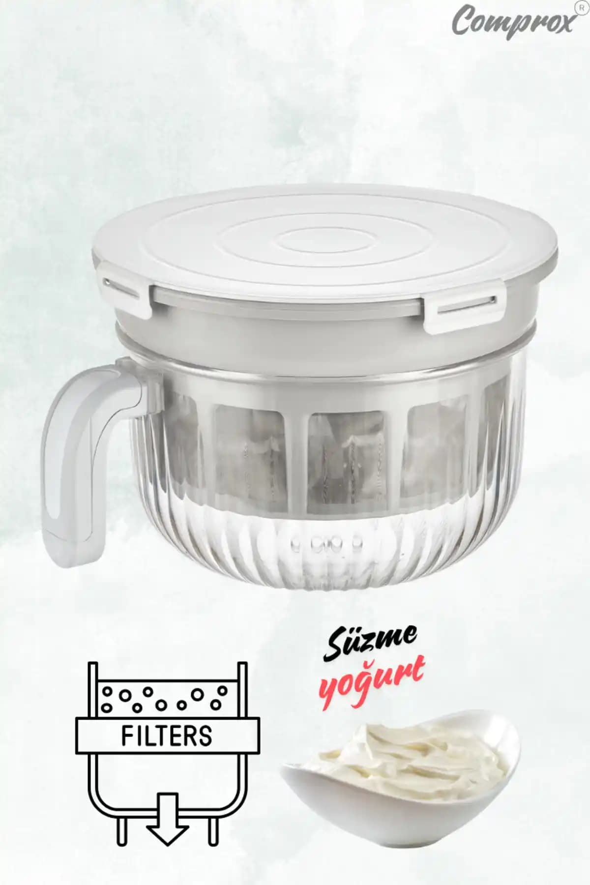 Comprox Vip Ahmet Yoğurt Süzme Aparatı ile Evde Sağlıklı Yoğurt ve Peynir Yapımı