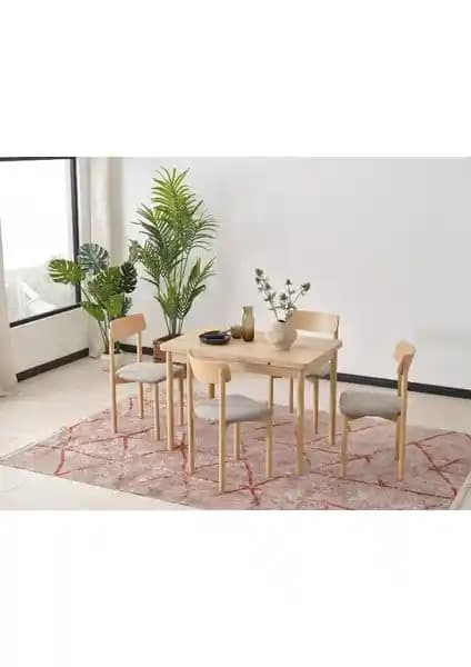 Dekorazi Perla Modern Açılır Yonga Levha Masa Takımı Estetik ve Fonksiyonellik