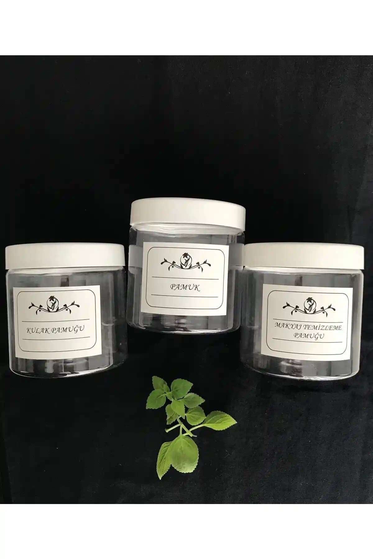 Dem Home Şeffaf Plastik Kavanoz Seti 3'lü Modern ve Dayanıklı Ev Düzeni Ürünü