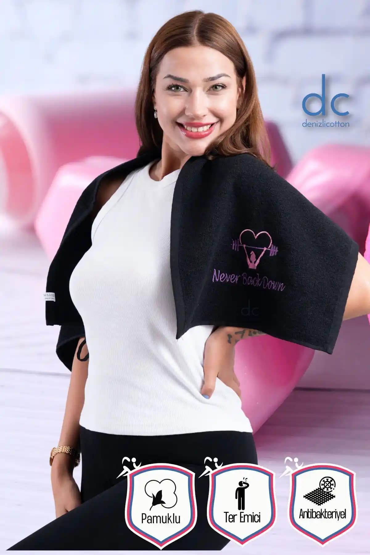 Denizlicotton Nakışlı Sporcu Havlusu: Yüksek Kalite ve Fonksiyonellik Bir Arada