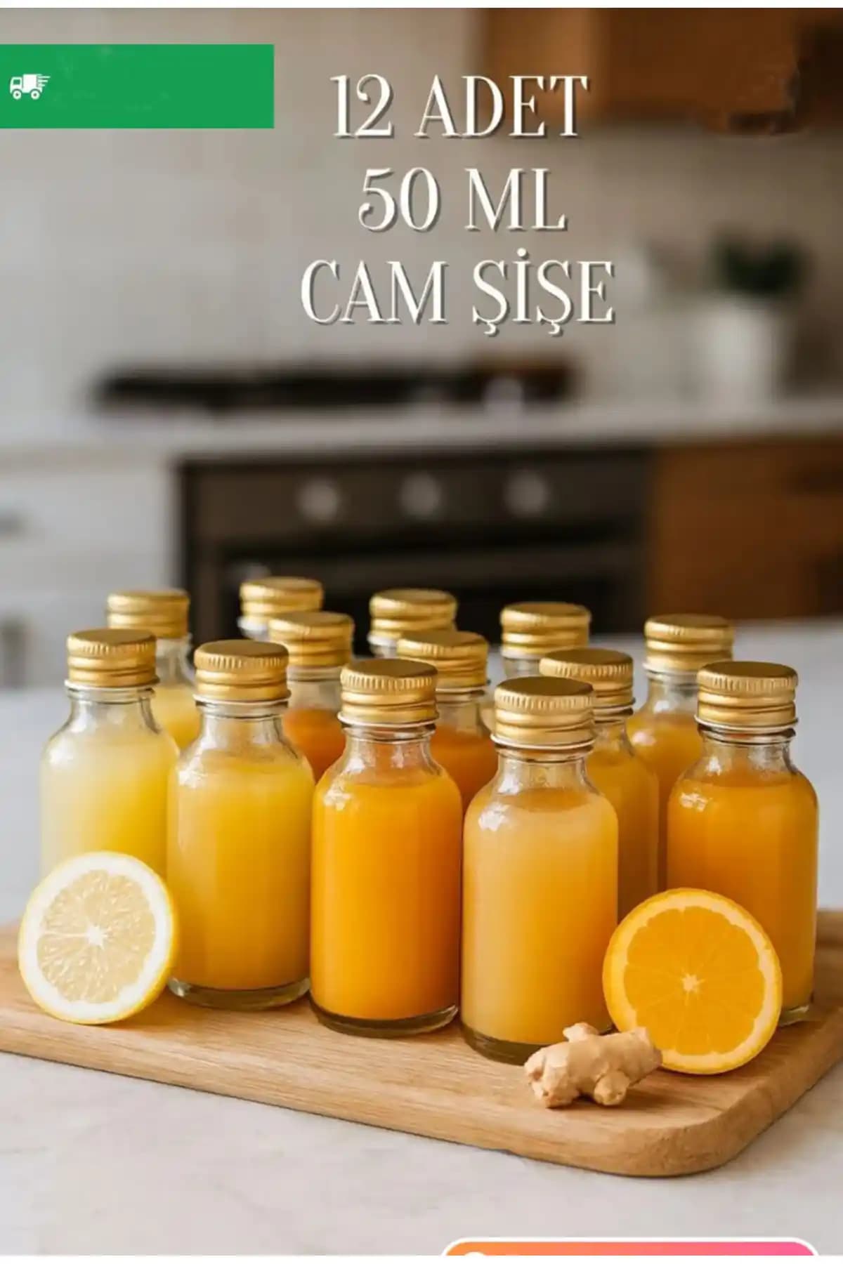 Durucam 12 Adet Şeffaf Cam Shot Şişesi - Dayanıklı ve Çok Amaçlı Saklama Çözümü