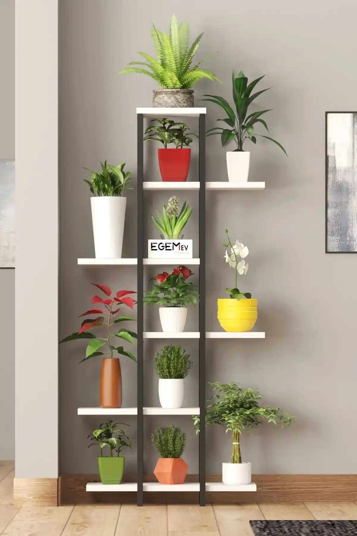 EGEMEV Yüksek Ayaklı Saksı Standı Modern ve Şık Dekorasyon Unsuru
