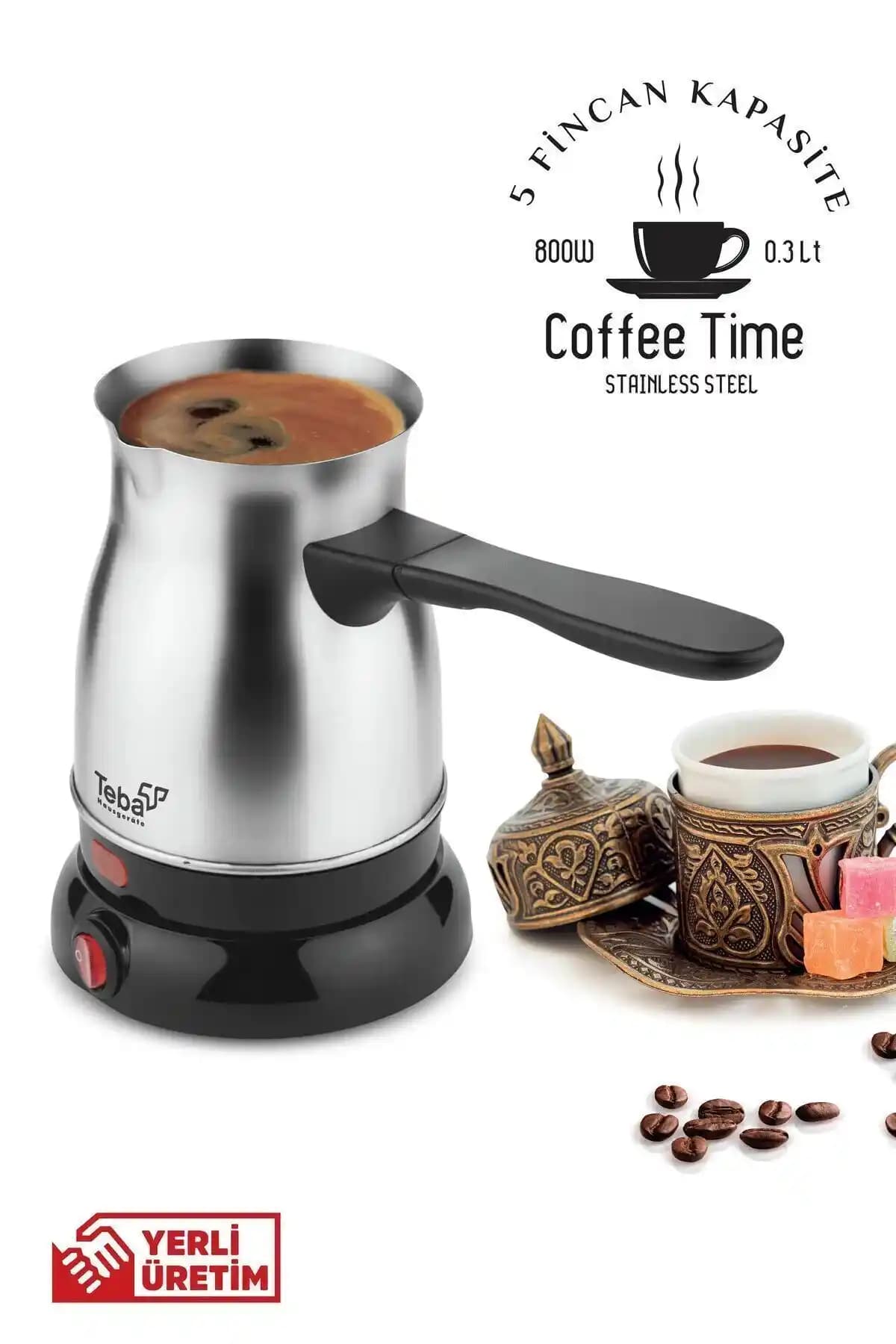 Elektrikli Türk Kahve Makinesi ve Çelik Cezve: Modern Tasarım ve Yüksek Performans Özellikleri