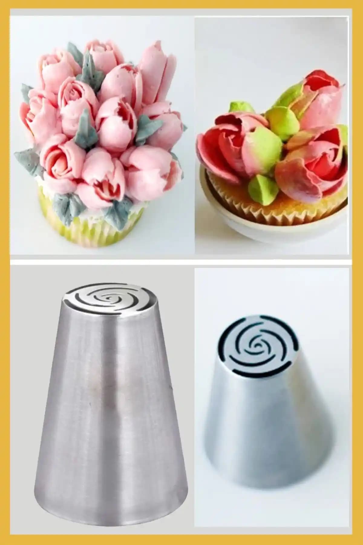 ELGALA Paslanmaz Çelik Krema Sıkma Torbası Ucu: Dayanıklı ve Hijyenik Mutfak Aksesuarı