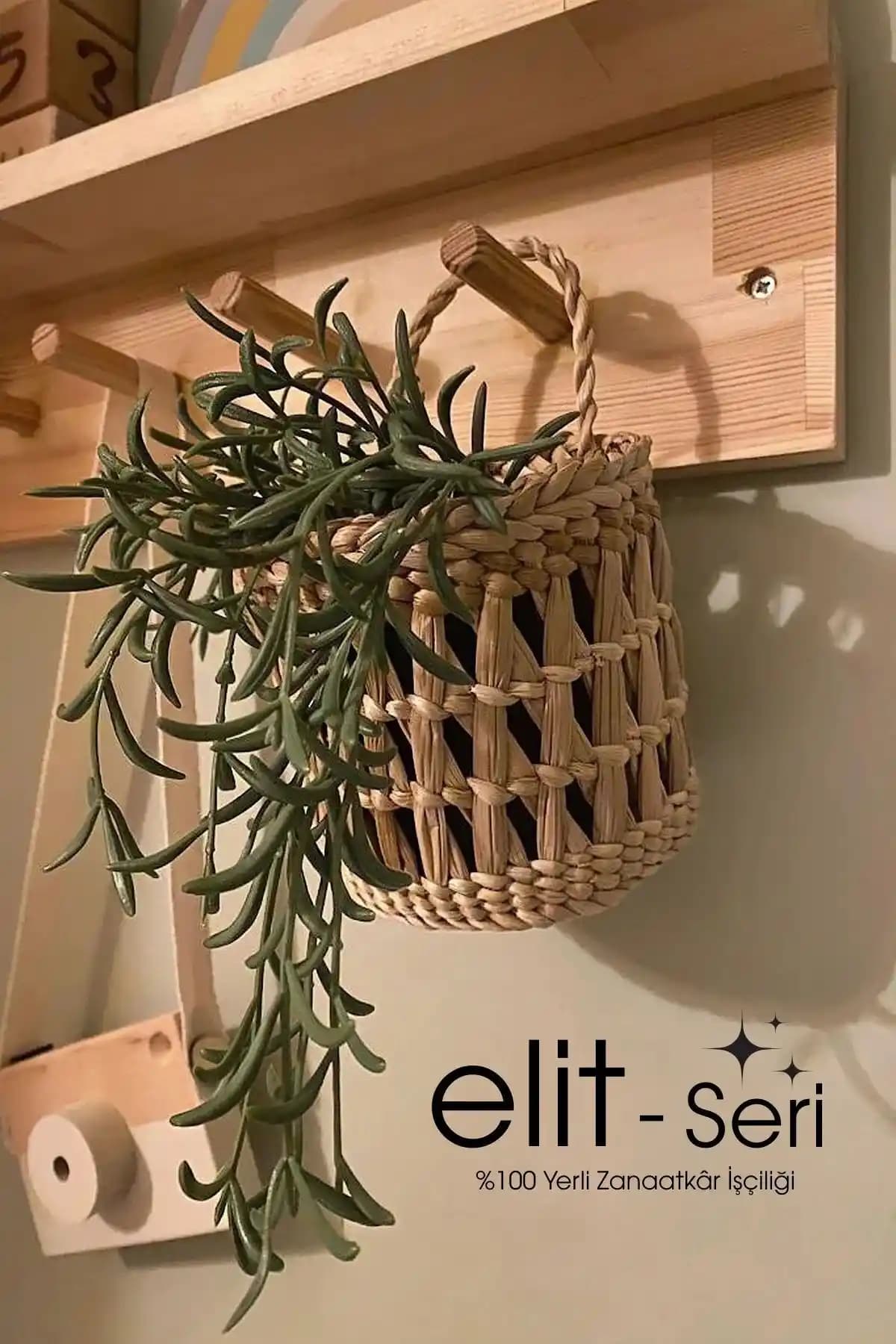 Elit Seri Hasır Sepet ile Mekânınıza Doğal ve Şık Bir Dokunuş