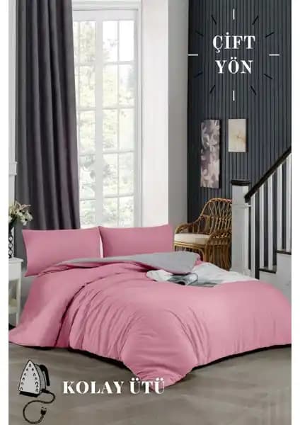 Ely Parker Kolay Ütü Tek Kişilik Nevresim Takımı 90x190 cm Yatak ve Dekorasyon