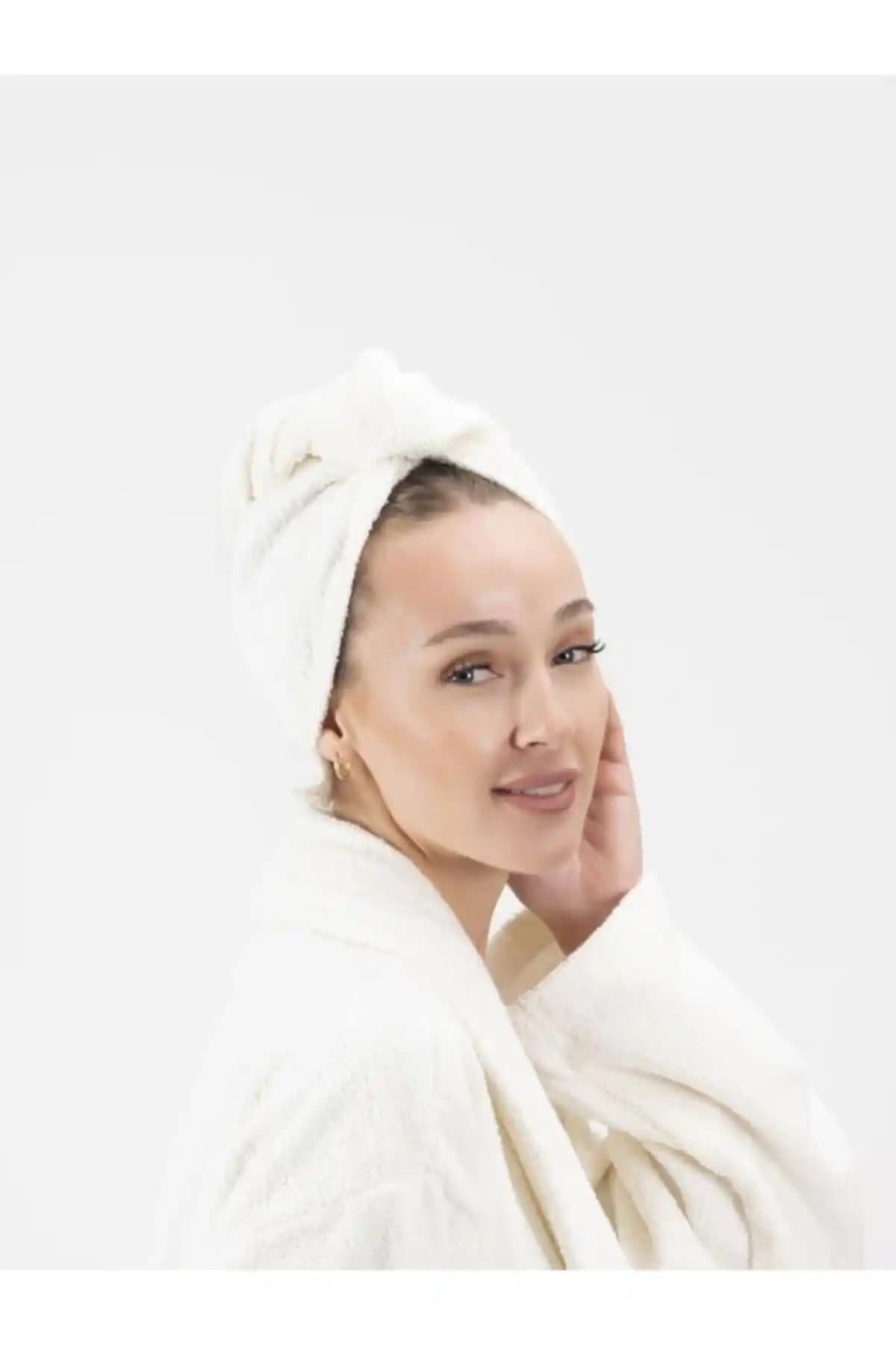 Ender Home CottonVerse %100 Pamuk Saç Kurulama Bonesi – Yüksek Kalite ve Fonksiyonellik