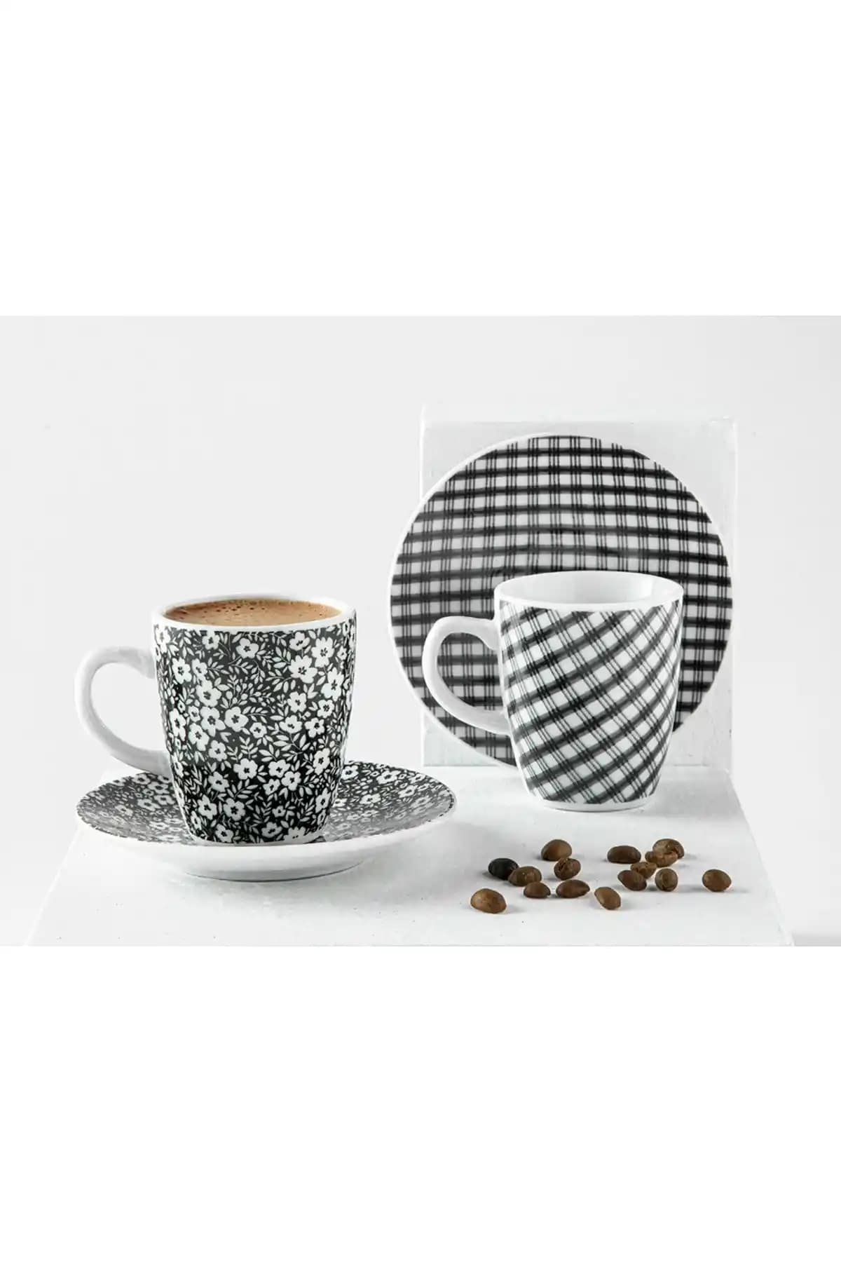 English Home Fiorito Porselen Kahve Fincan Takımı Şık ve Dayanıklı Tasarım Özellikleri