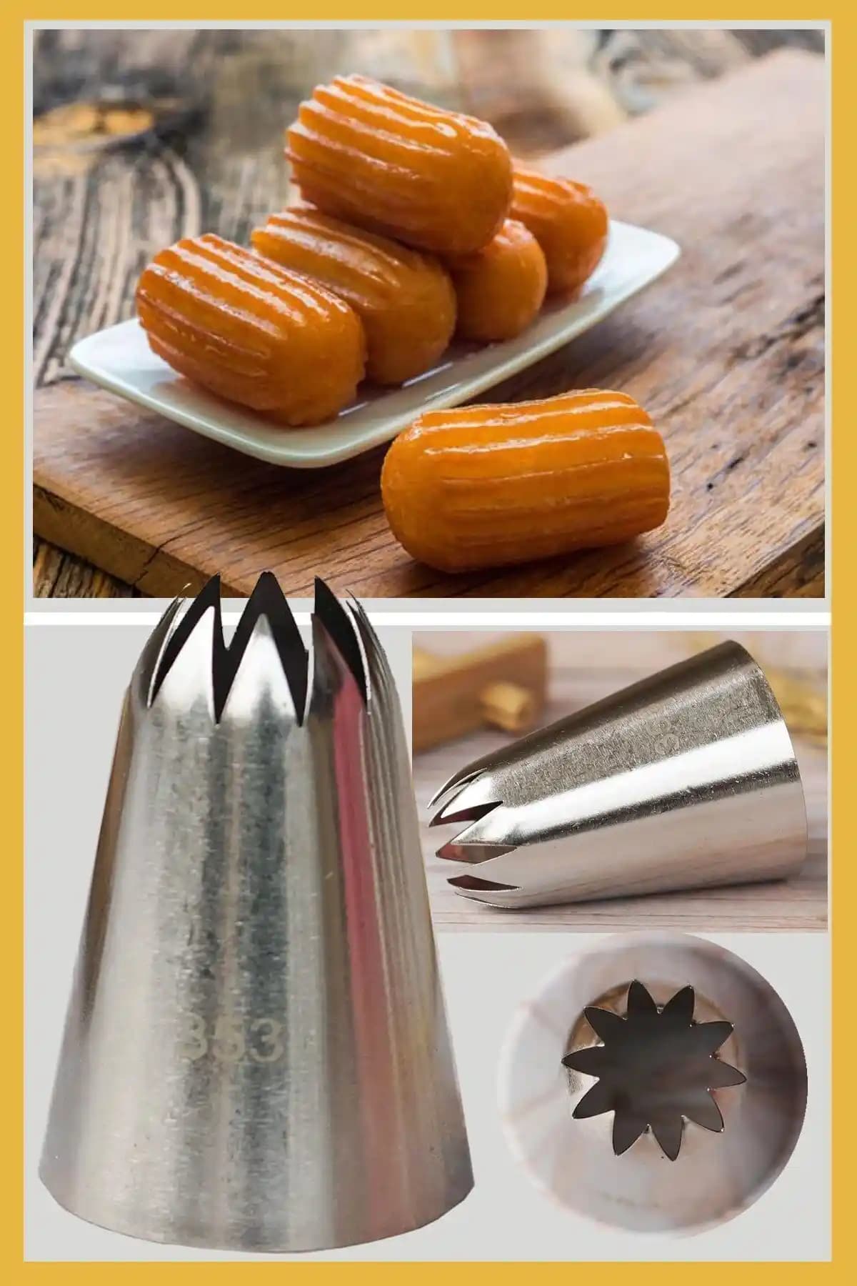 ENJOYPEPERON Paslanmaz Çelik Krema Sıkma Ucu ve Tatlı Şekillendirici Profesyonel Kullanım