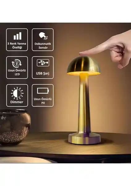 Eray Aydınlatma Mantar Masa Lambası Yeşil Modern Tasarım ve Teknolojik Özellikler