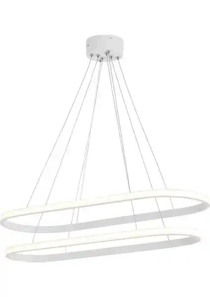 Eray Ayınlatma 2005-2 Beyaz Elips LED Avize Modern İç Mekanlar İçin Şık ve Fonksiyonel Tasarım