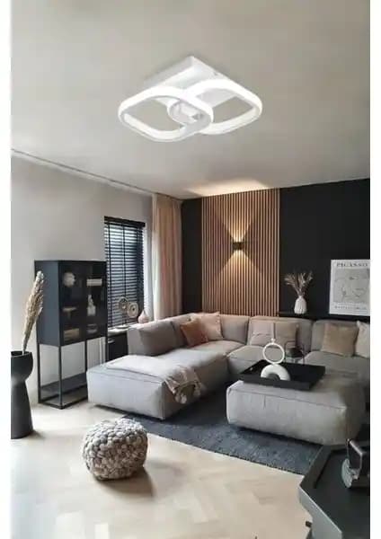 Eray Ayınlatma 9253 Plofonyer Beyaz LED Avize Modern ve Şık Tasarım ile Aydınlatma Çözümü