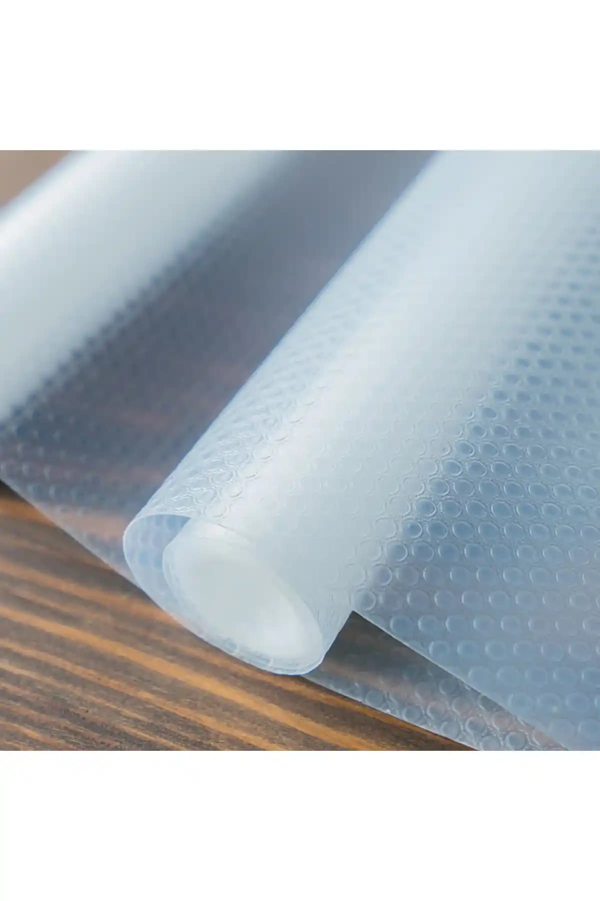 Eva Kaymaz Şeffaf Kaydırmaz Raflık 45 cm genişlikte Çok Amaçlı ve Dayanıklı Ürün