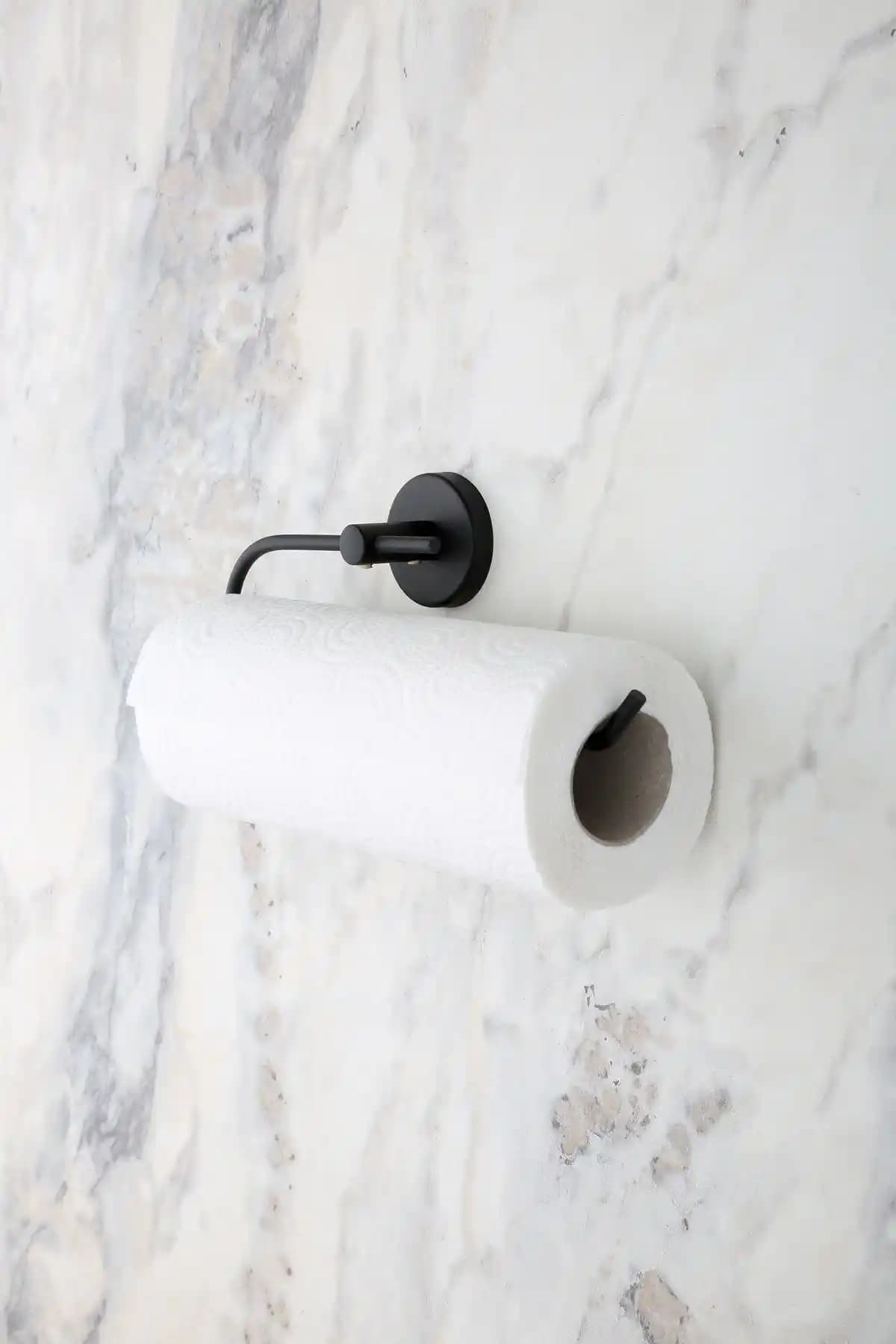 Evina Siyah Metal Banyo Askısı ve Peçetelikleri Modern ve Dayanıklı Tasarım