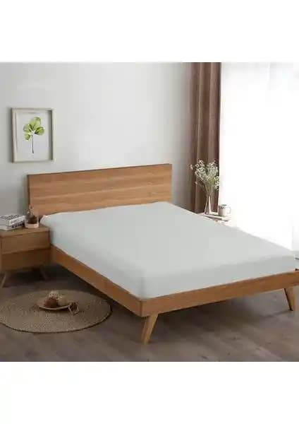 Evmisya Tek Kişilik Gri Çarşaf 100x200 cm Yataklar İçin Şık ve Dayanıklı Ürün