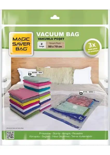 Fackelmann Magic Saver Bag Vakumlu Saklama Torbaları ile Alan Tasarrufu ve Pratik Kullanım