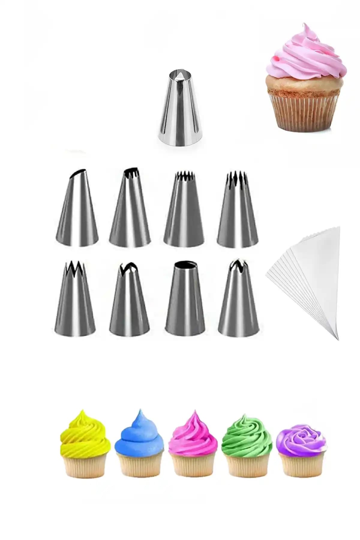 Factorial Krema Sıkma Torbası Seti Profesyonel ve Pratik Pasta Süsleme Çözümü