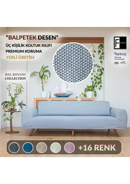 Faiend Likrali Esnek 3 Kişilik Koltuk Kılıfı: Modern ve Dayanıklı Dekorasyon Çözümü