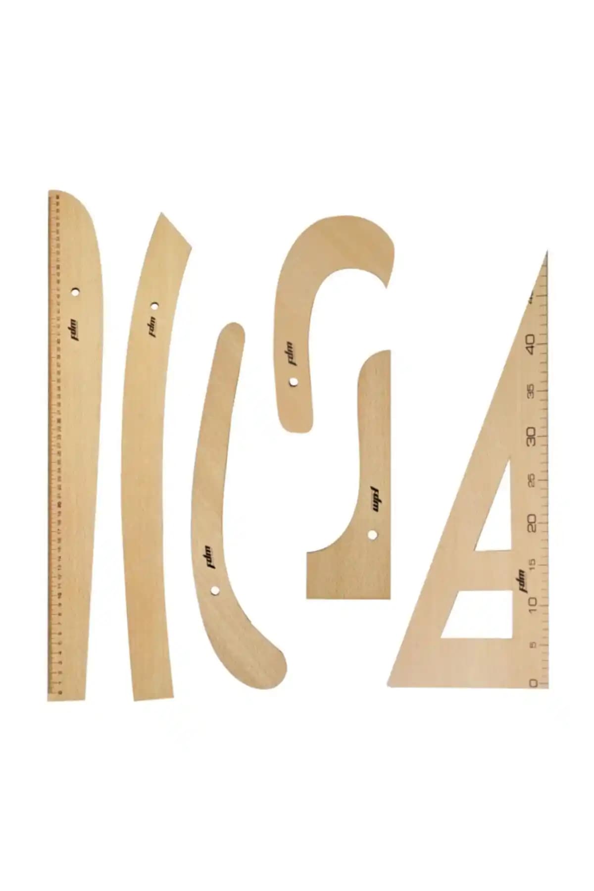 FDM 6 Parça Ahşap Seti: Profesyonel ve Amatör Kullanıcılar İçin Kaliteli Çizim Aracı