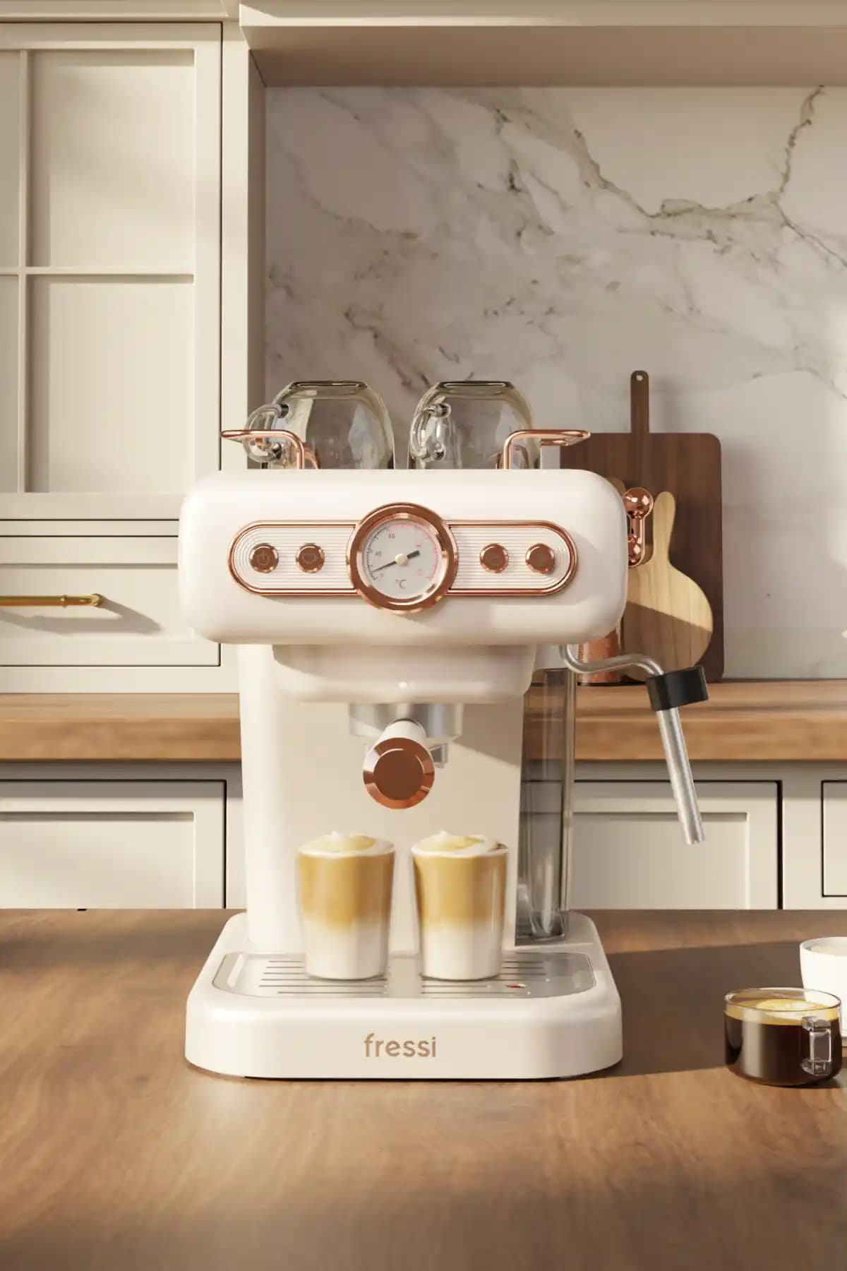 Fressi EM-01 Ristretto Kahve Makinesi: Güçlü Basınç ve Şık Tasarım ile Profesyonel Kahve Deneyimi