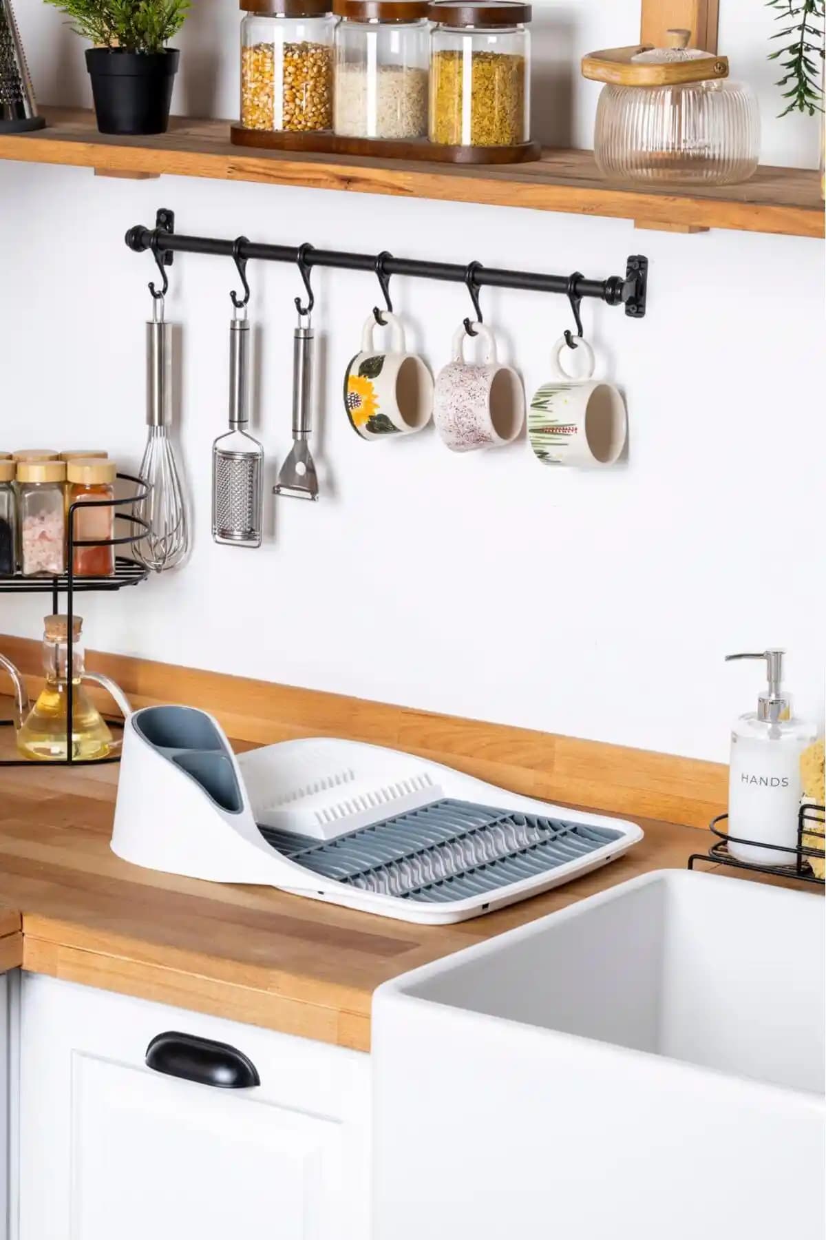 Genel Markalar Şık Tezgah Üstü Bulaşıklık Seti: Pratik ve Hijyenik Mutfak Çözümü