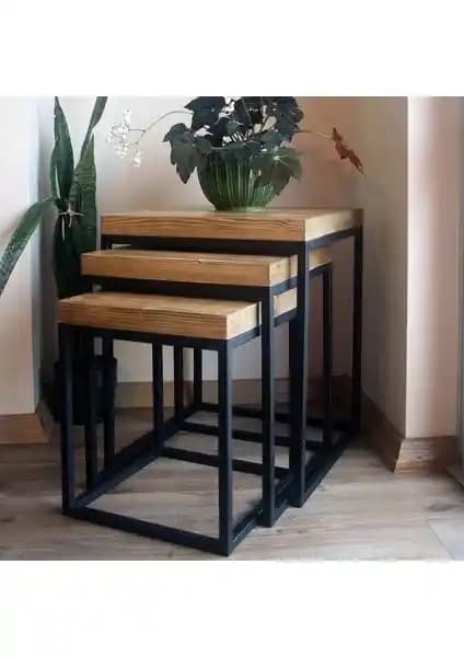 Güven Dekoratif Zigon Sehpa Seti Modern Tasarım ve Dayanıklılık Özellikleriyle