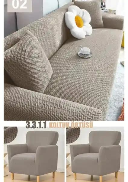 Hansaray Home Tuğla Desen Koltuk Örtüsü Modern ve Dayanıklı Tasarım Özellikleriyle