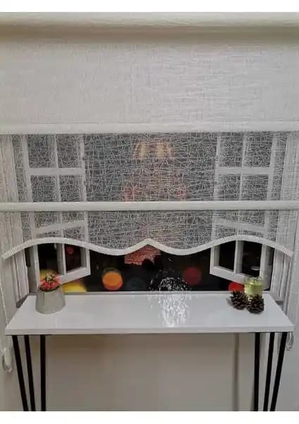 İREMKARAHOME Çift Mekanizmalı Tül ve Stor Perde Model 7 Modern ve Dayanıklı Tasarım