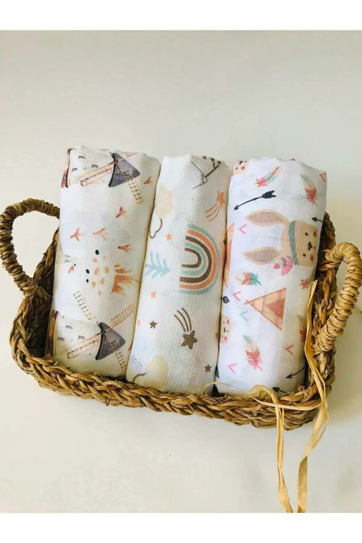 JUNİPERUS Çok Amaçlı Müslin Bezi: Doğal Pamuklu Çok Yönlü Kullanım ve Estetik Tasarım