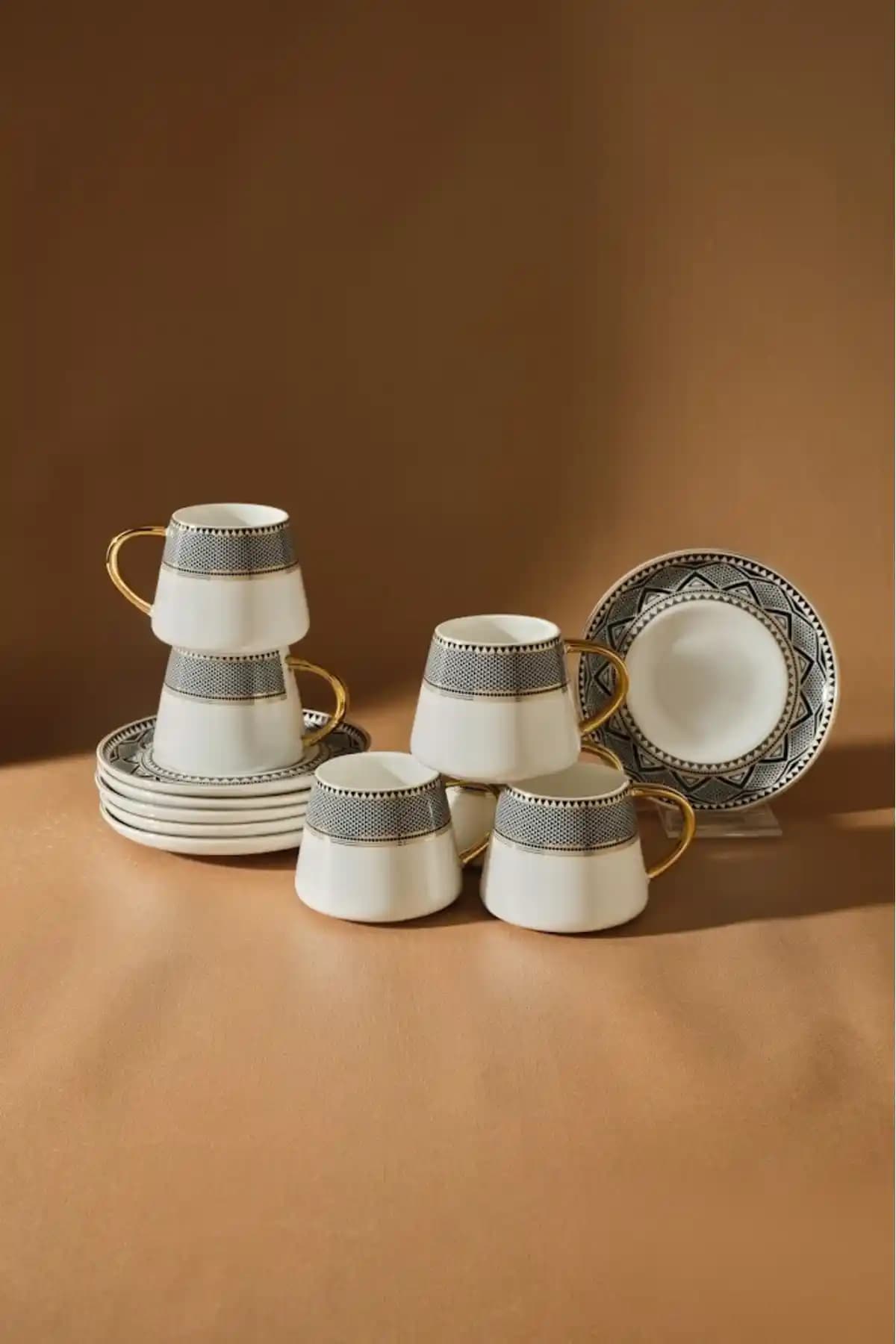 Karaca Globe 6 Kişilik Kahve Fincanı Takımı Modern ve Şık Tasarım Özellikleri