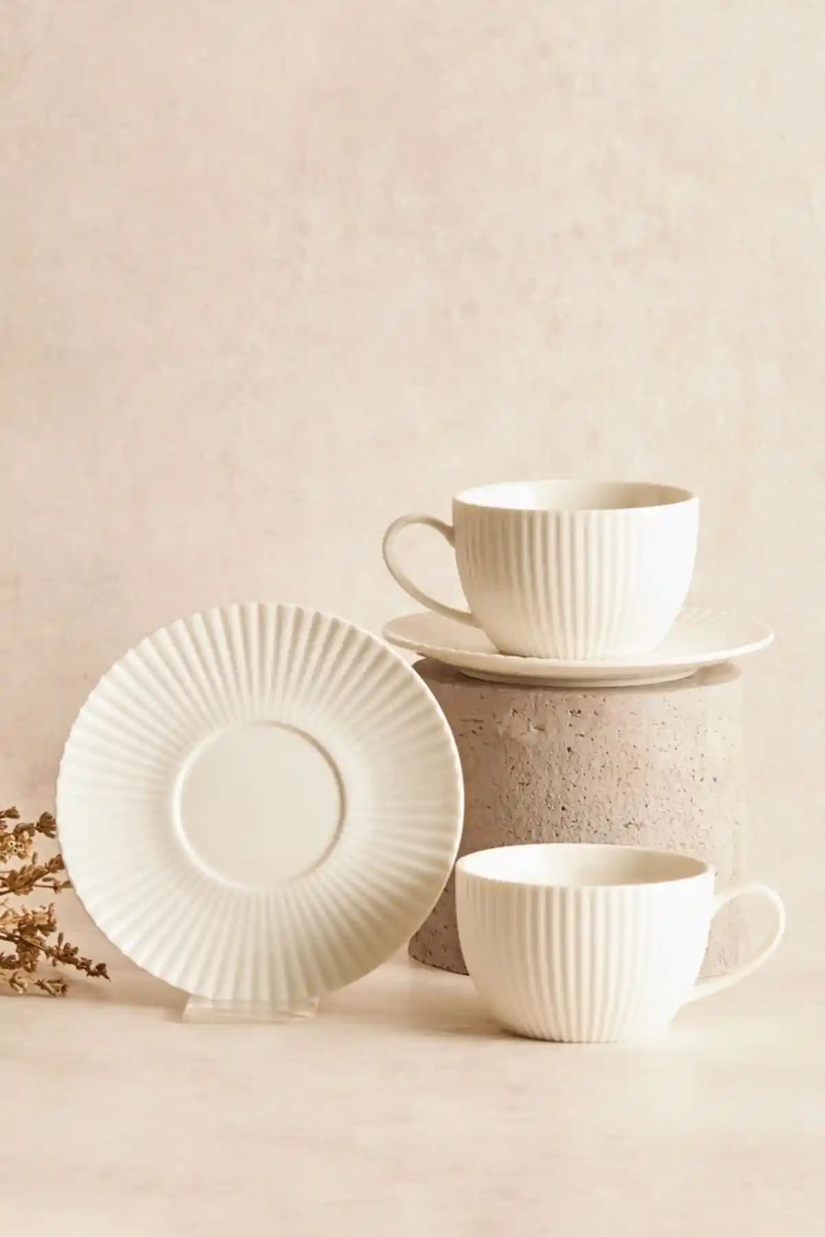 Karaca Seashell 2 Kişilik Çay Fincanı Takımı: Şık ve Dayanıklı Porcelain Seti